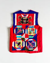 画像をギャラリービューアに読み込む, Vintage Sashiki Embroidery Quilt Vest 4/5t (100-110cm)
