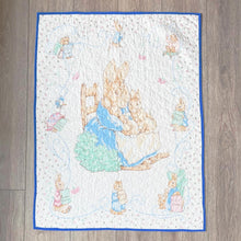 Load image into Gallery viewer, Vintage Peter Rabbit Quilted Crib Blanket/Throw
