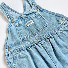 画像をギャラリービューアに読み込む, Vintage Oshkosh B’gosh Light Wash Denim Short Overall 24M/85cm
