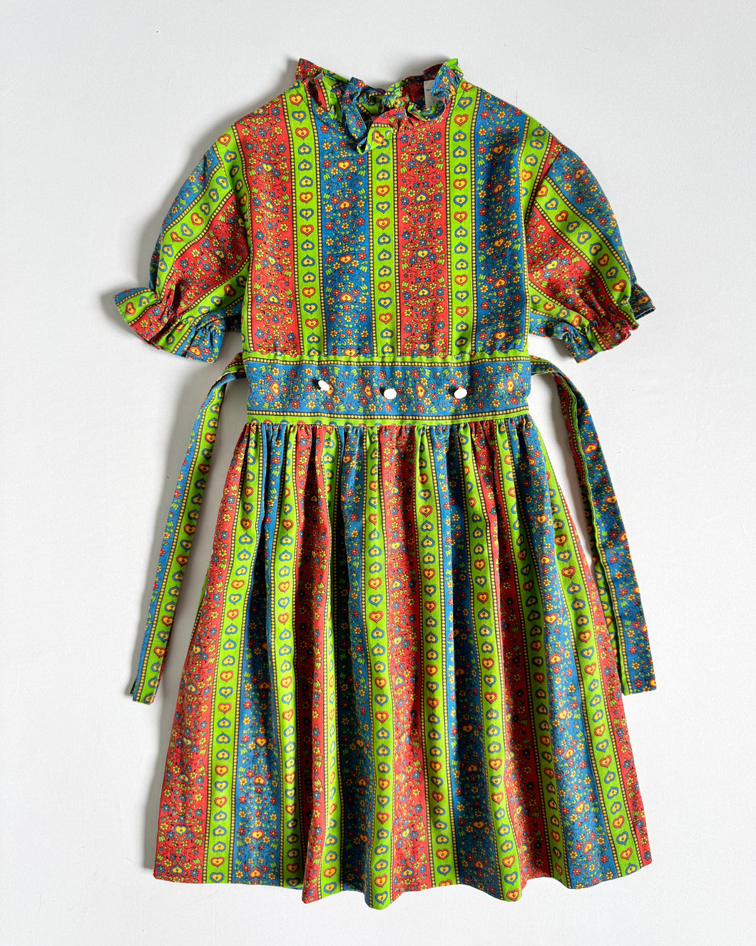 Vintage Sears ‘70s Floral Dress Kids 8 (120-130cm)