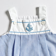 画像をギャラリービューアに読み込む, Vintage Little Evelyn Anchor Embroidery Dress 6M (60-65cm)
