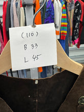 画像をギャラリービューアに読み込む, Vintage Fringe/Cows Leather Vest (110cm)
