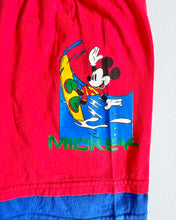 画像をギャラリービューアに読み込む, Vintage Disney Surfing Mickey Mouse Shorts Youth S (120cm)
