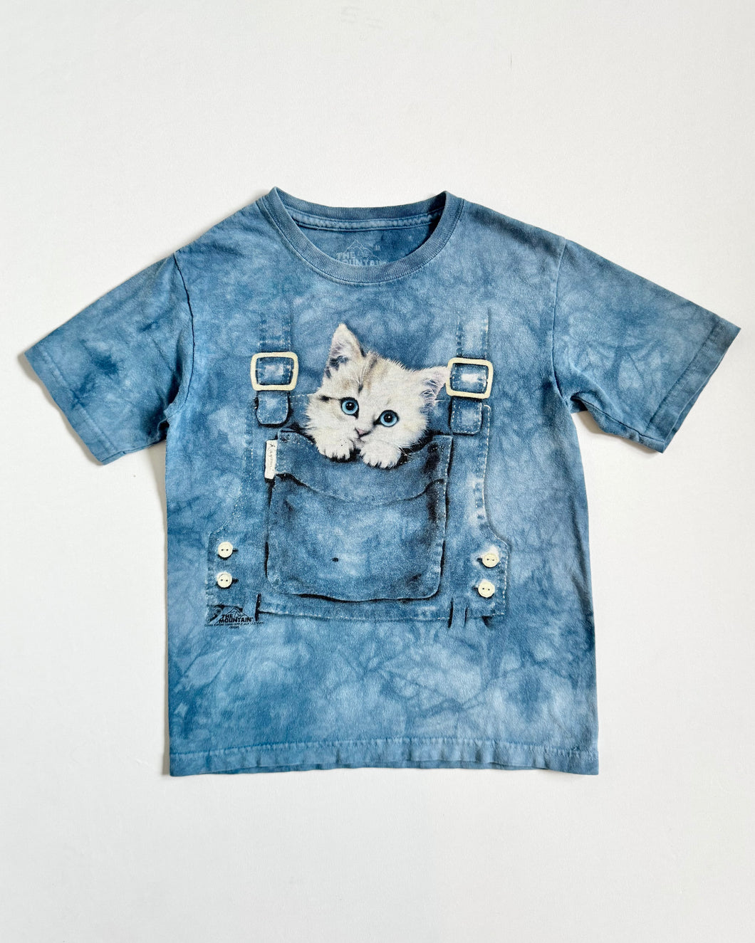 USED The Mountain Kitten Tie-Dye T-shirt Youth M/8 (125-130cm)