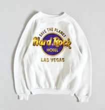 Load image into Gallery viewer, Vintage Hard Rock Cafe Las Vegas Raglan Sweatshirt Youth M (130-135)
