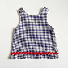 Load image into Gallery viewer, USED Rags Land Gum Ball Machine Appliqués Gingham Smocked Tunic 2T (90cm)
