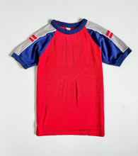 画像をギャラリービューアに読み込む, Vintage Donmoor Red Raglan Ringer T-shirts Kids 8/10 (130cm)
