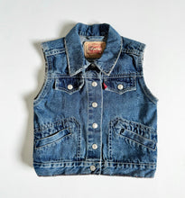 画像をギャラリービューアに読み込む, USED Levi’s Denim Vest 5/6T (110-115cm)

