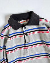 画像をギャラリービューアに読み込む, Vintage Health-Tex Gray/Black Striped Shirt 5T (100cm)
