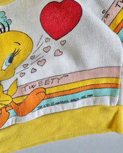 画像をギャラリービューアに読み込む, Vintage 1981 Looney Tunes Tweety Sweatshirt 3-6M (60-65cm)
