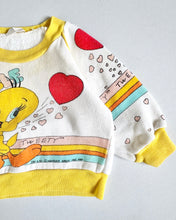 画像をギャラリービューアに読み込む, Vintage 1981 Looney Tunes Tweety Sweatshirt 3-6M (60-65cm)
