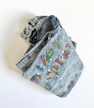 画像をギャラリービューアに読み込む, Vintage 1989 Nintendo Super Mario Brothers. Denim Pants Kids 4T (100-110cm)
