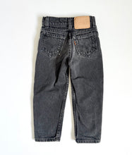 画像をギャラリービューアに読み込む, Vintage Little Levi’s Black Denim Pants Slim 5T (100cm)
