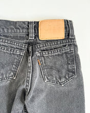 画像をギャラリービューアに読み込む, Vintage Little Levi’s Black Denim Pants Slim 5T (100cm)
