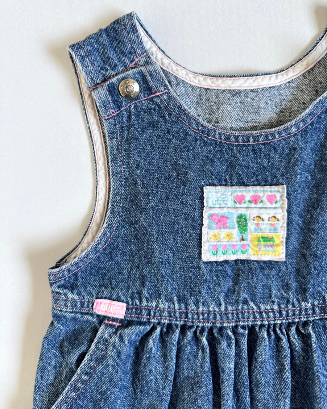 Vintage Lee Denim Dress Kids 6 (120cm)