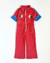 画像をギャラリービューアに読み込む, Vintage Disney Mickey Mouse Embroidery Jumpsuit 2/3T (90cm)
