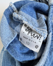 Load image into Gallery viewer, Vintage Denim Patchwork Capri Pants Kids 10 (130-140cm)
