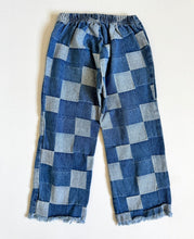 Load image into Gallery viewer, Vintage Denim Patchwork Capri Pants Kids 10 (130-140cm)
