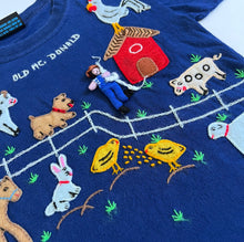 Load image into Gallery viewer, USED Fairy Tales On Parade Old McDonald Appliqué T-shirts 5T (100-105cm)
