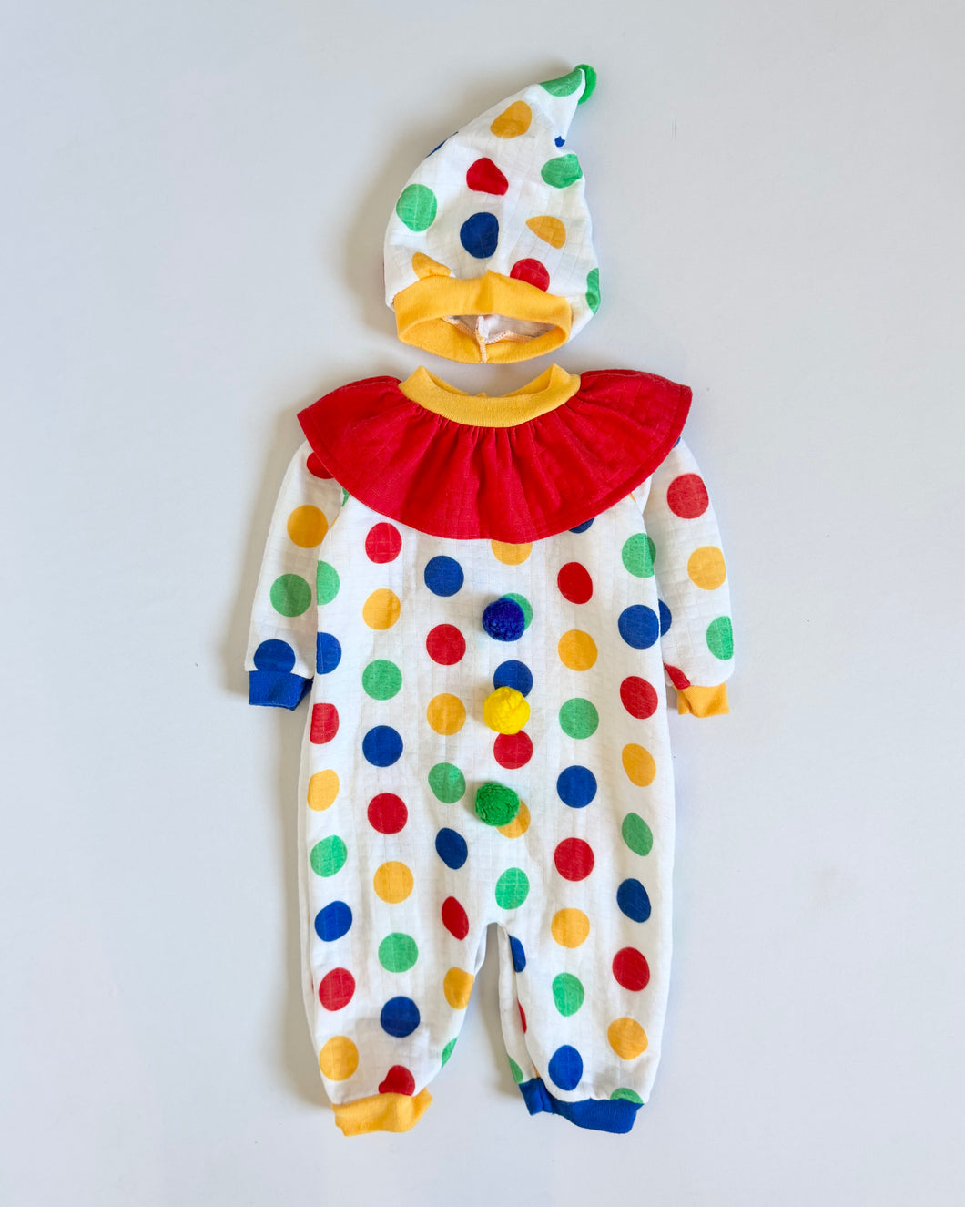 Vintage Honors Baby Clown Jumpsuit 9M (70cm)