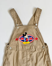 画像をギャラリービューアに読み込む, Y2K Disney Mickey Mouse Khaki Short Overall 4T (100cm)
