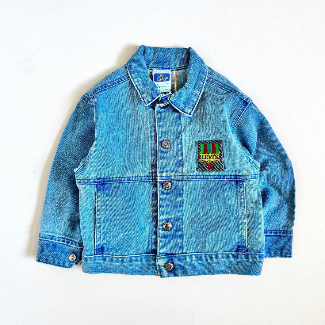 Vintage Levi’s Denim×Striped Denim Jean Jacket 4T (100cm)