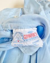 Load image into Gallery viewer, Vintage Pastel Blue Duck Embroidery Bubble Rompers 9M (70cm)
