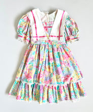 Load image into Gallery viewer, Vintage Handmade Pastel Floral Dress Kids 6 (115-120)
