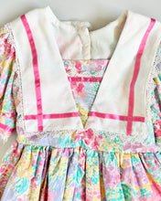 Load image into Gallery viewer, Vintage Handmade Pastel Floral Dress Kids 6 (115-120)

