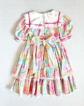 Load image into Gallery viewer, Vintage Handmade Pastel Floral Dress Kids 6 (115-120)
