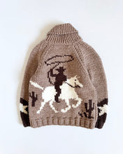 Load image into Gallery viewer, Vintage Cowboy Handknit Cardigan Kids 8 (130cm)
