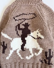 Load image into Gallery viewer, Vintage Cowboy Handknit Cardigan Kids 8 (130cm)
