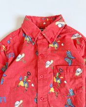 画像をギャラリービューアに読み込む, Vintage Cowboy Pattern Shirt Kids 6 (110-115cm)
