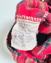 Load image into Gallery viewer, Vintage Red Plaids Wool Trouser Pants 3T (90-95cm)
