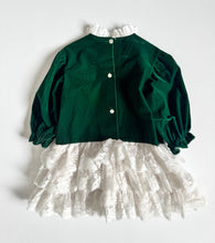 画像をギャラリービューアに読み込む, Vintage Velvet/Lace Dress 4/5T (100-110cm)
