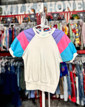画像をギャラリービューアに読み込む, Vintage Sears Striped Sleeve Shirts 5/6 (110cm)
