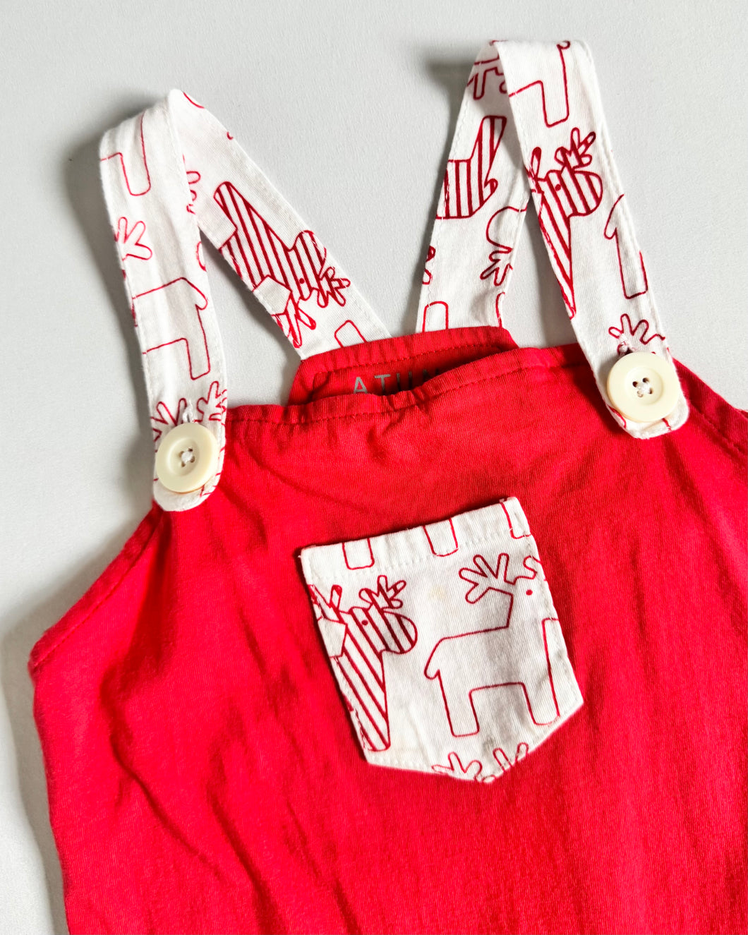 USED Rain Deer Jumpsuit 2T (90cm)