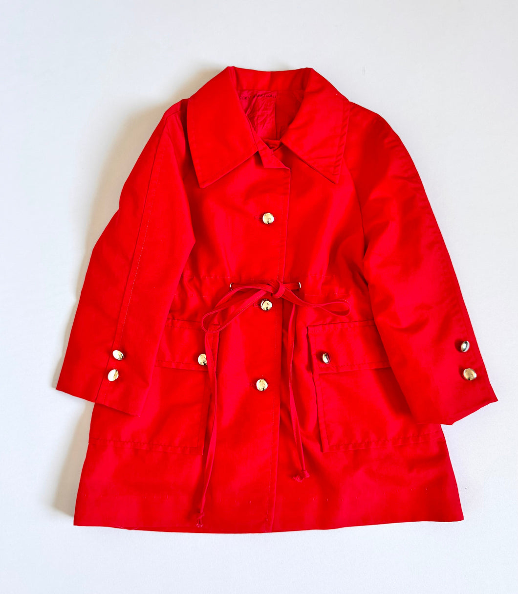 Vintage Red Peacoat 5T (110cm)