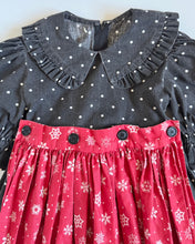 画像をギャラリービューアに読み込む, Vintage Daisy Kingdom Polar Bear×Dots Apron Dress Kids 6 (120cm)
