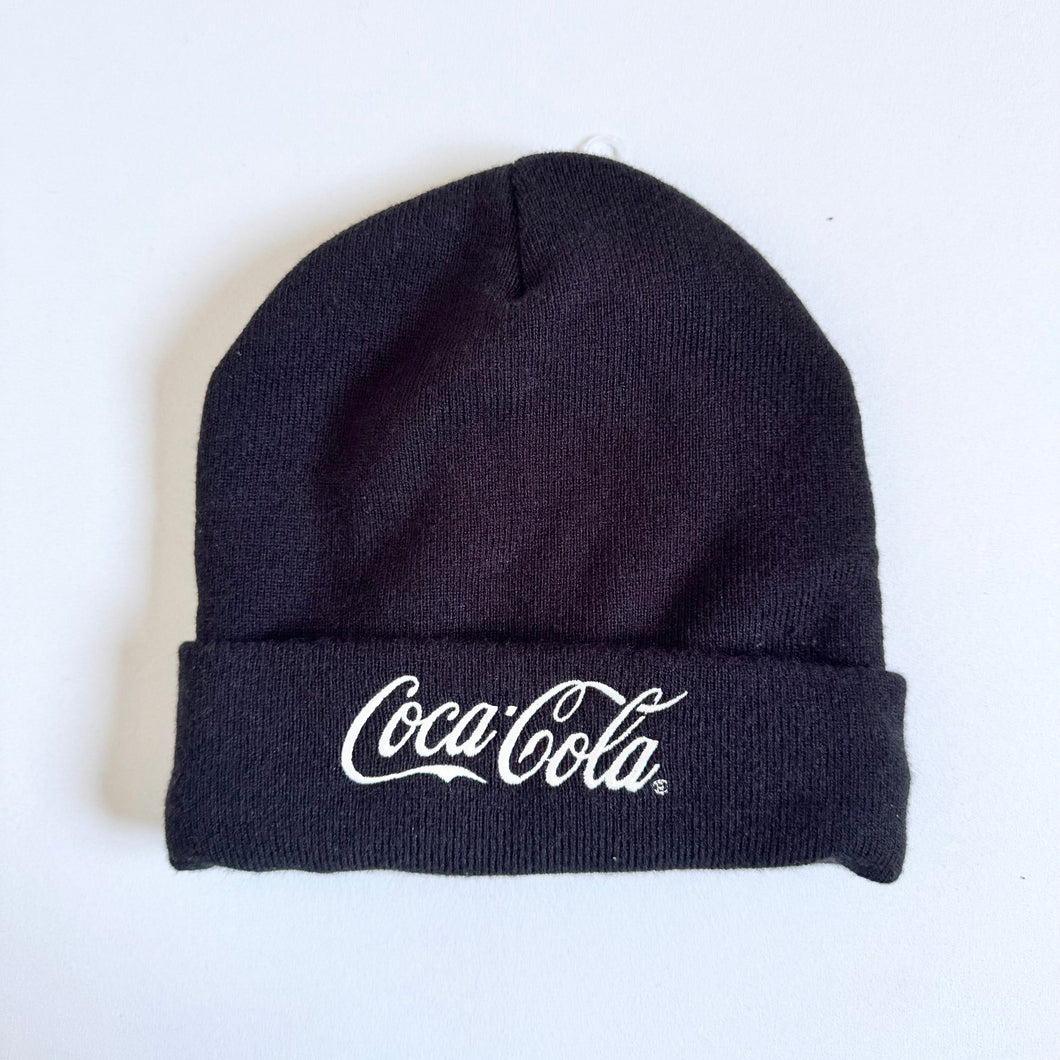 USED Coca-Cola Black Beanies Kids/Adult One Size