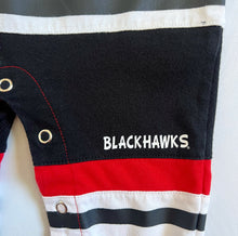 Load image into Gallery viewer, USED NHL Chicago Blackhawks Footie Rompers 3/6M (60-65cm)
