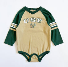 画像をギャラリービューアに読み込む, USED USF (South Florida Bulls Football) Bodysuit 24M (80-85cm)
