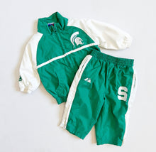 画像をギャラリービューアに読み込む, USED Majestic Athletic MSU (Michigan State University) Tracksuit 3/6M (60-65cm)
