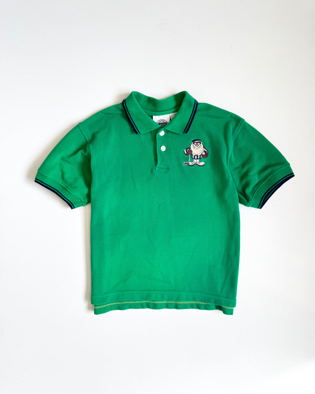 Vintage 1995 Looney Tunes Taz Golf Polo Shirts Youth S/6-7 (120cm)