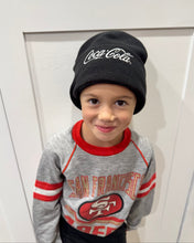 画像をギャラリービューアに読み込む, USED Coca-Cola Black Beanies Kids/Adult One Size
