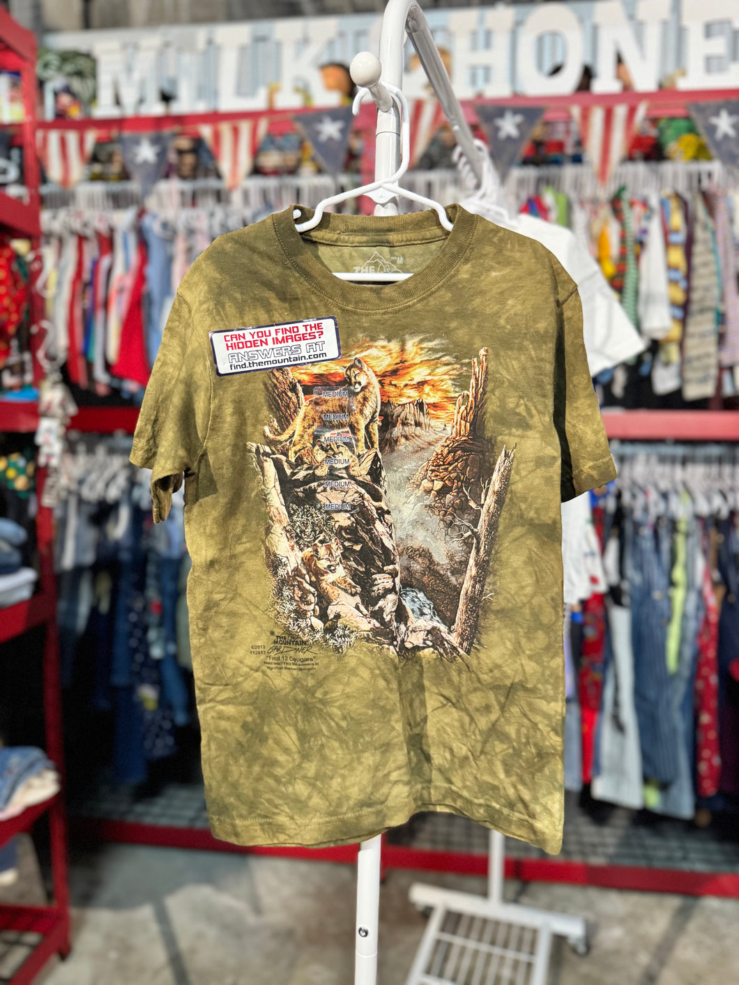 New The Mountain Wild Cat T-shirt Youth M (140cm)