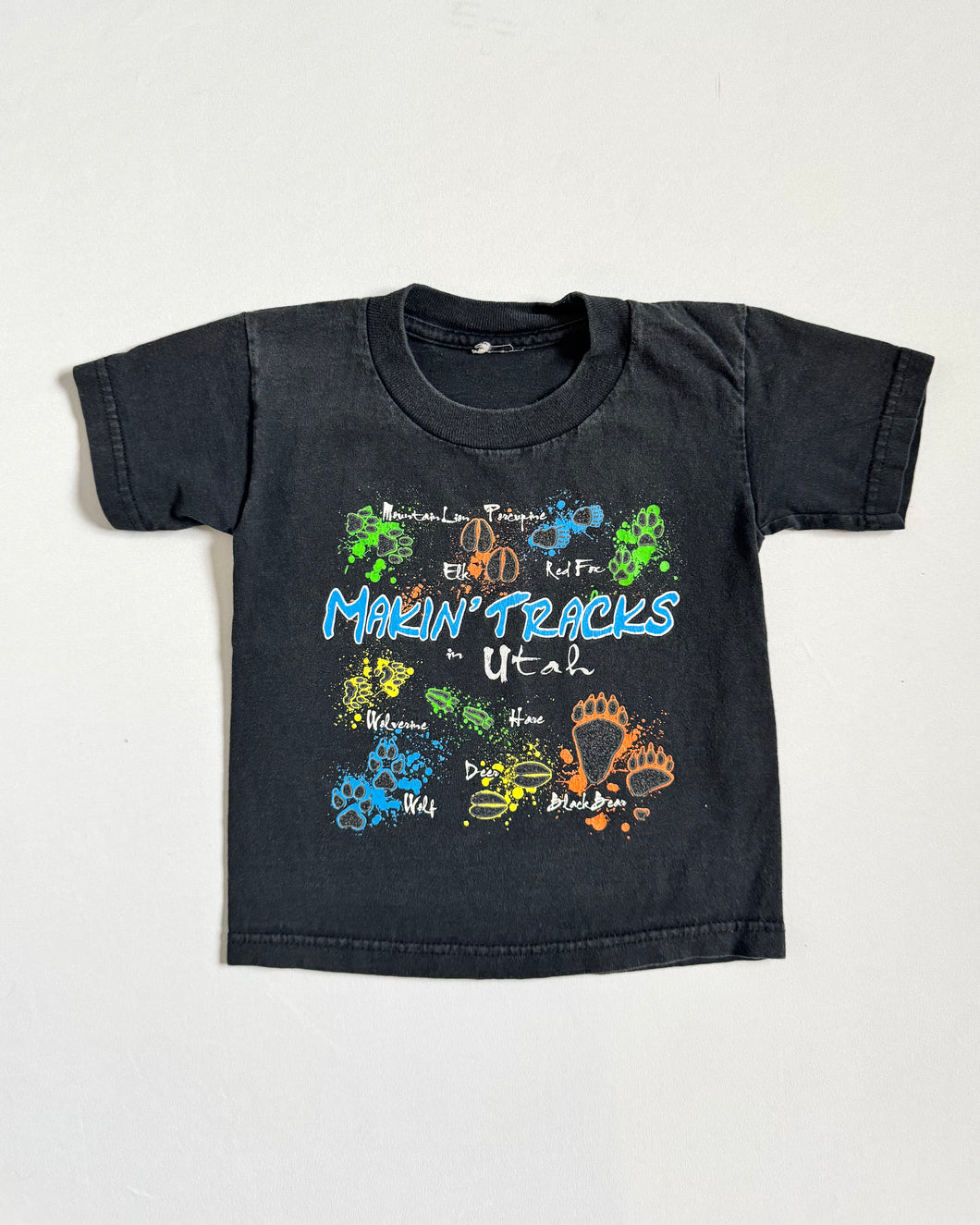 Vintage Utah Animal Tracks T-shirt 4T (95-100cm)