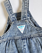 Load image into Gallery viewer, Vintage OshKosh Acid Wash Bubble Denim Overall 12M (75cm)
