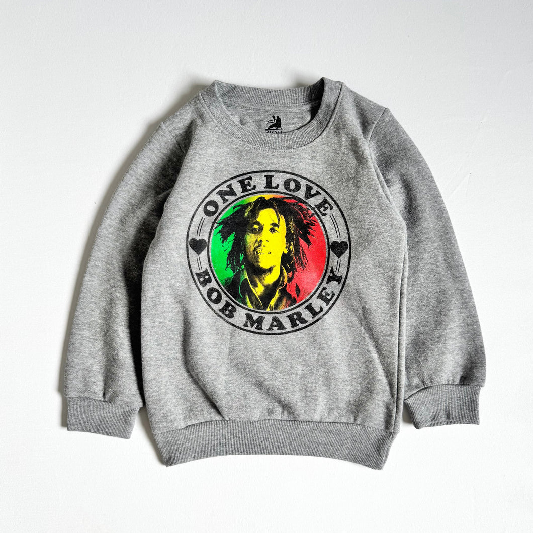 New Zion (Bob Marley Brand) ONE LOVE Sweatshirt  2, 3, 4, 5T (90, 95, 100, 110cm)