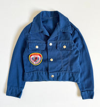 Load image into Gallery viewer, Vintage ‘70s Bowling Jacket Navy Blue 4/5T (100-110cm)
